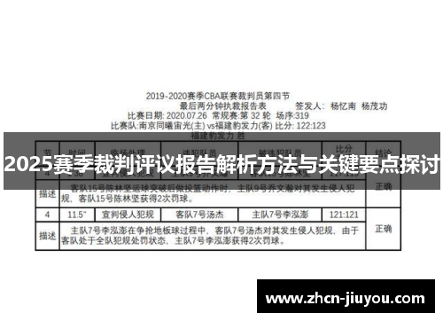 2025赛季裁判评议报告解析方法与关键要点探讨